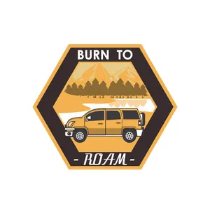 برچسب بدنه خودرو رایسان طرح camping کد st079