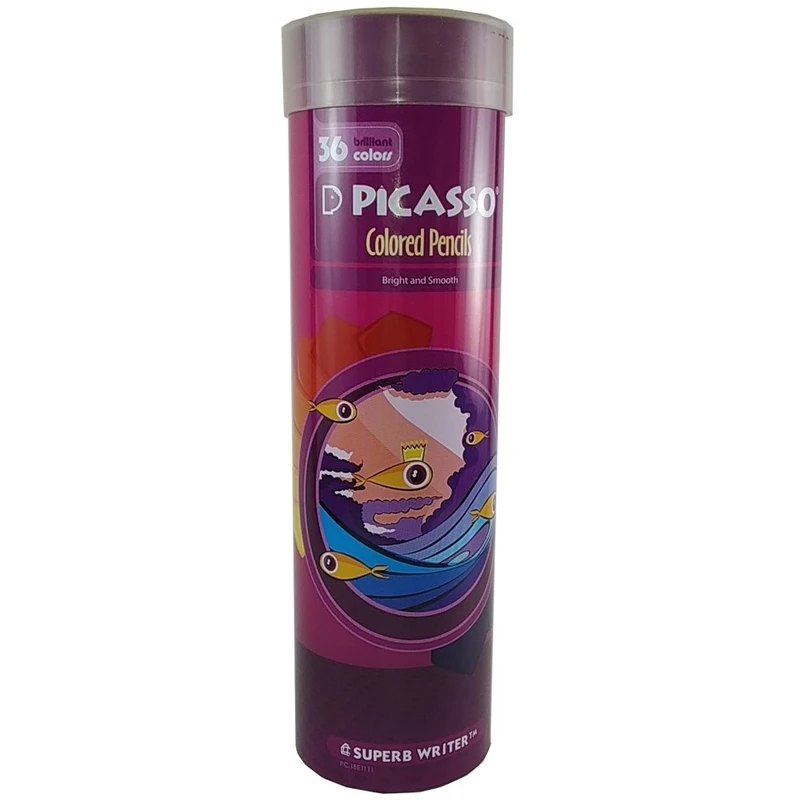 مداد رنگی 36 رنگ پیکاسو مدل استوانه ای کد P.C18E1111
