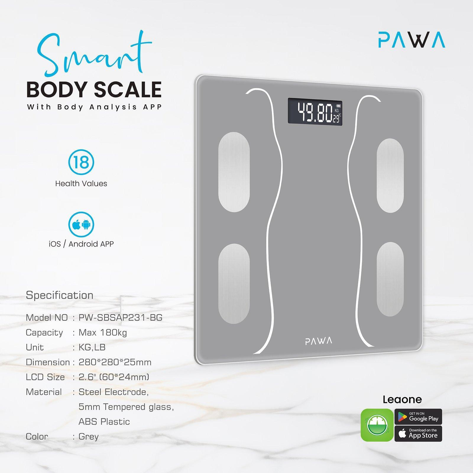 ترازو دیجیتال پاوا مدل PW-SBSAP231-BG
