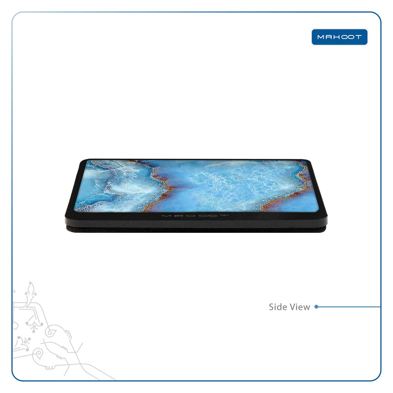 زیر لیوانی ماهوت مدل Blue-Ocean-Marble