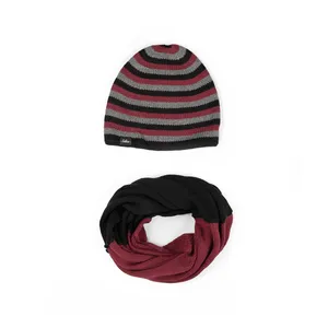 ست کلاه و شال گردن بافتنی مدل SB-SS-20121