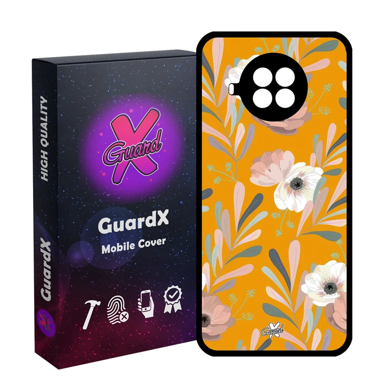 کاور گارد ایکس طرح Flower مدل Glass10647 مناسب برای گوشی موبایل شیائومی MI 10T Lite/Redmi Note 9 Pro 5G/10I 5G