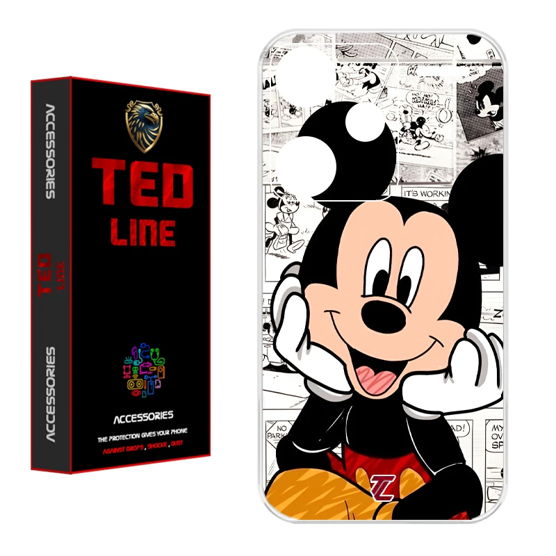 کاور تدلاین طرح میکی موس کد 1151 مناسب برای گوشی موبایل شیائومی Redmi Note 13 Pro Plus