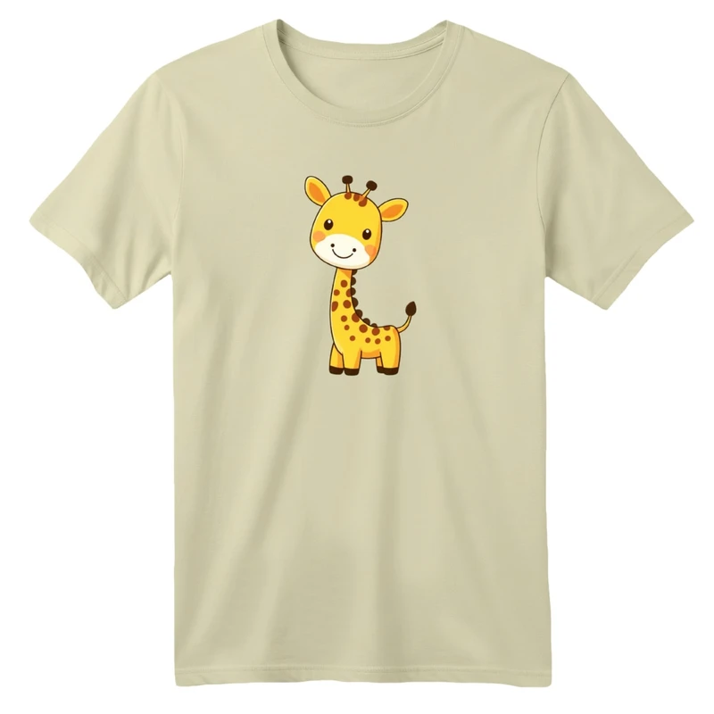 تی شرت آستین کوتاه بچگانه مدل زرافه کد 01