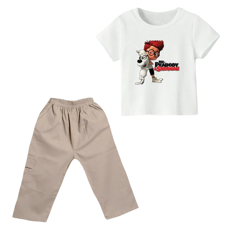 ست تی شرت و شلوارک پسرانه مدل شرمان