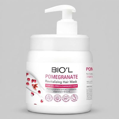 ماسک مو بیول مدل Pomegranate مناسب برای موی رنگ شده حجم 800 میلی لیتر