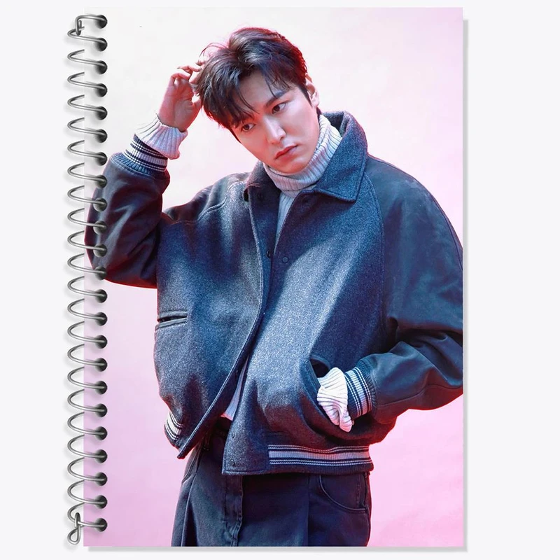 دفتر زبان 50 برگ خندالو مدل سه خط طرح لی مین هو Lee min ho کد 12384