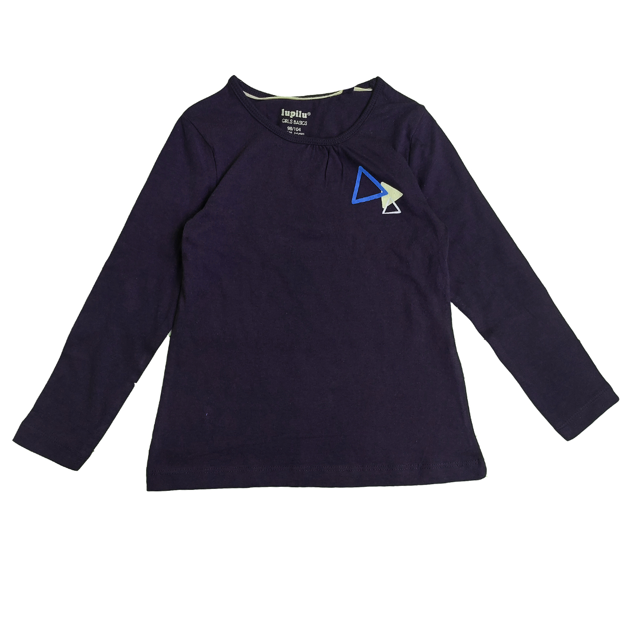 تی شرت آستین بلند دخترانه لوپیلو مدل عروسکی رنگ سرمه ای