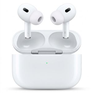 هدفون بلوتوثی TWS دو گوشی مدل AIRPODS PRO 2024 با نویز کنسلینگ فعال ANC و میکروفون ENC، اتصال بلوتوث، Lightning و USB، کنترل لمسی