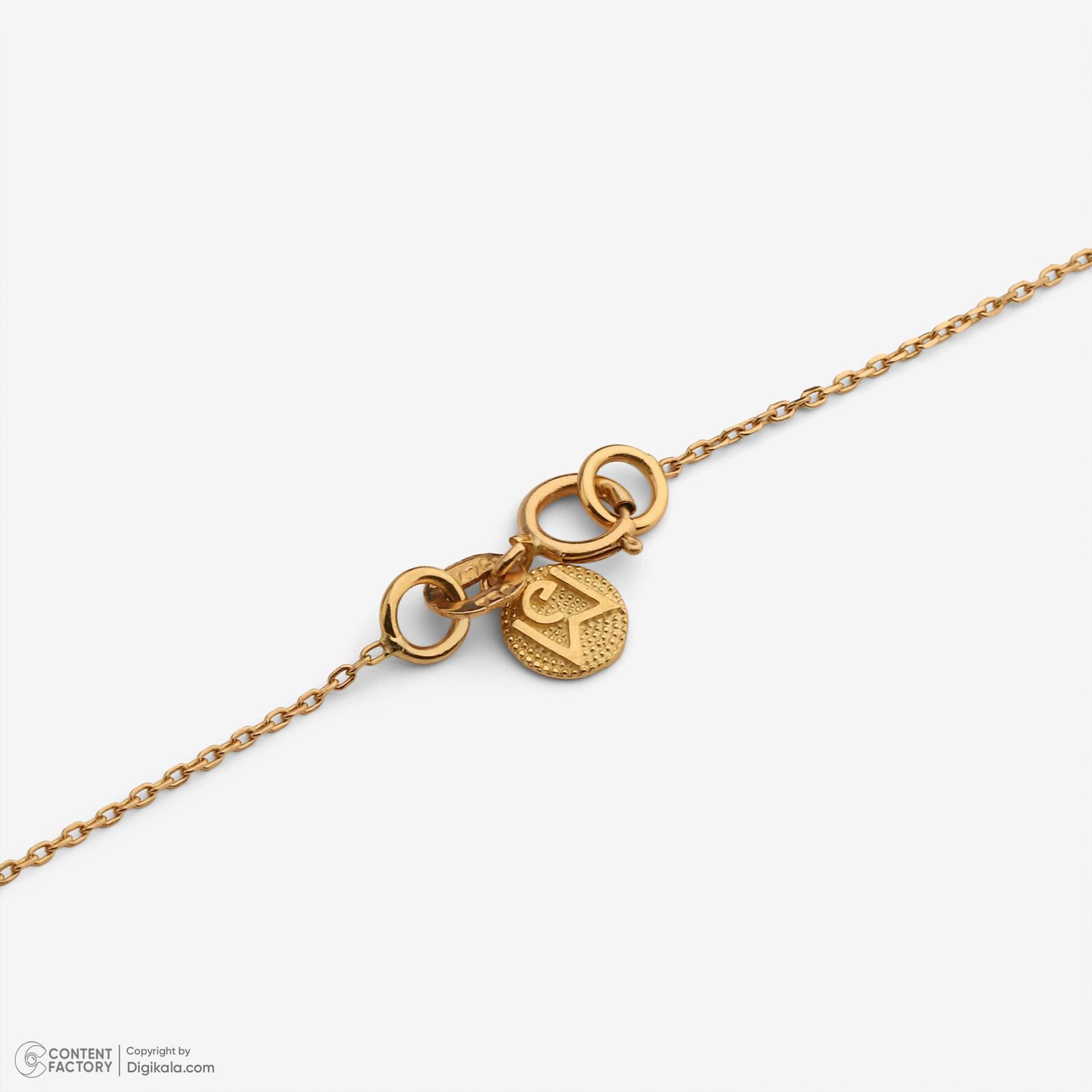 گردنبند طلا 18 عیار زنانه با زنجیر حلقه‌ای (فلامینگو) وی گالری مدل انار کد NA7306 -  - 6