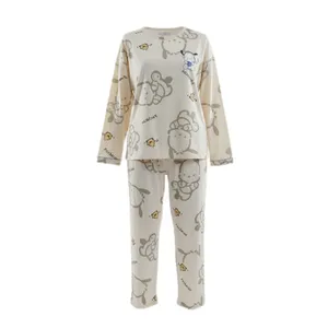 ست تی شرت آستین بلند و شلوار راحتی زنانه مدل آسمان