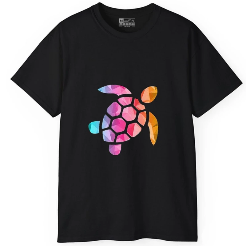 تی شرت آستین کوتاه مردانه پاد آفرین مدل لاک پشت کد324