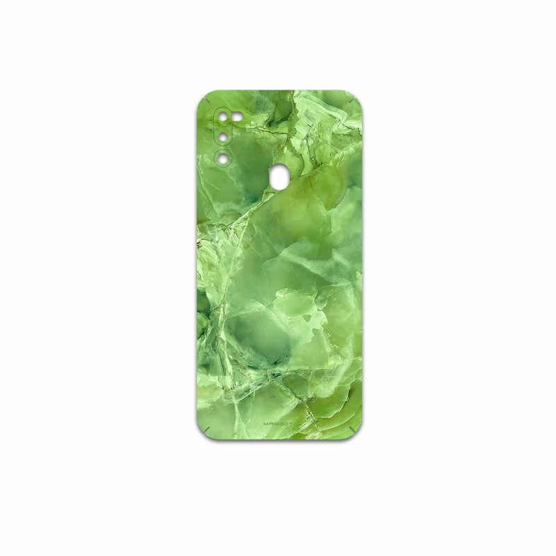 برچسب پوششی ماهوت مدل Green-Crystal-Marble مناسب برای گوشی موبایل سامسونگ Galaxy M21 (2021) Edition