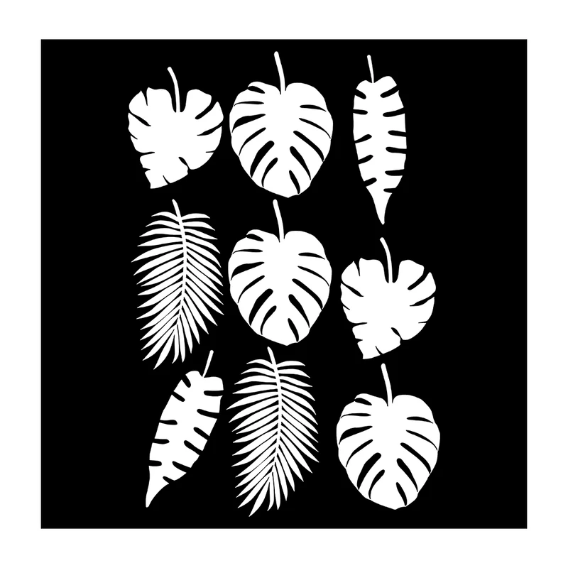  شابلون باتیس آرت طرح برگ کد 50-379