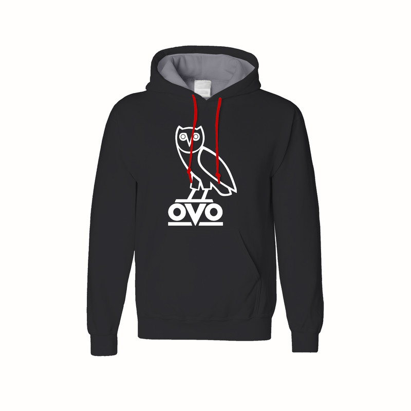 هودی مردانه مدل OVO کد PH13 رنگ مشکی