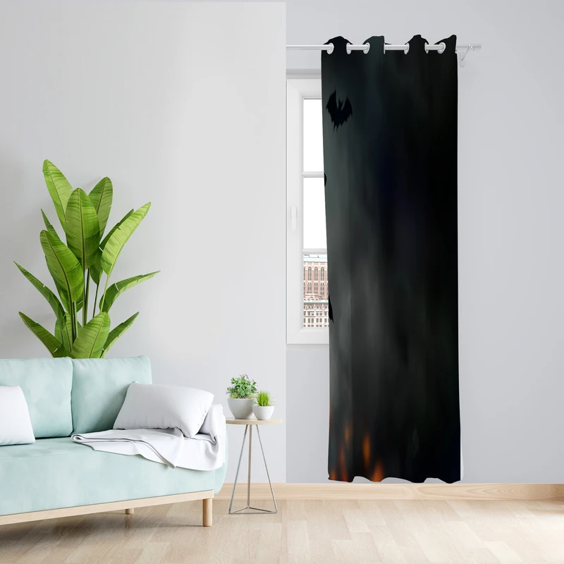 پرده طرح ساده مدل مخمل پانچی کد L 774 Z سایز 140x200 سانتی متر