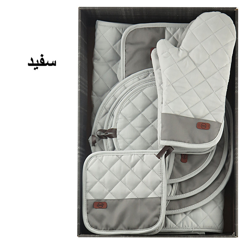 ست لوازم پارچه ای آشپزخانه 12 پارچه دبلیو اس مدل سرآشپز