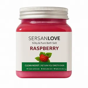 اسکراب صورت و بدن سرسان لاو مدل raspberry مناسب برای انواع پوست حجم 448 میلی لیتر