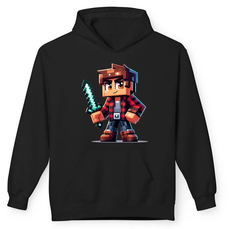 هودی مردانه پاد آفرین مدل گیم ماینکرفت minecraft game کد g-131