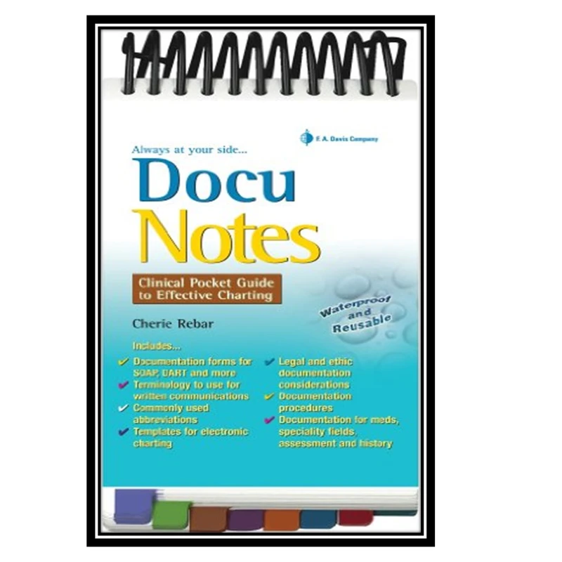 کتاب DocuNotes - Clinical Pocket Guide to Effective Charting اثر Cherie Reber انتشارات مؤلفین طلایی