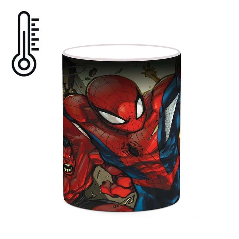 ماگ حرارتی کاکتی مدل کارتون Spider Man کد mgh23167