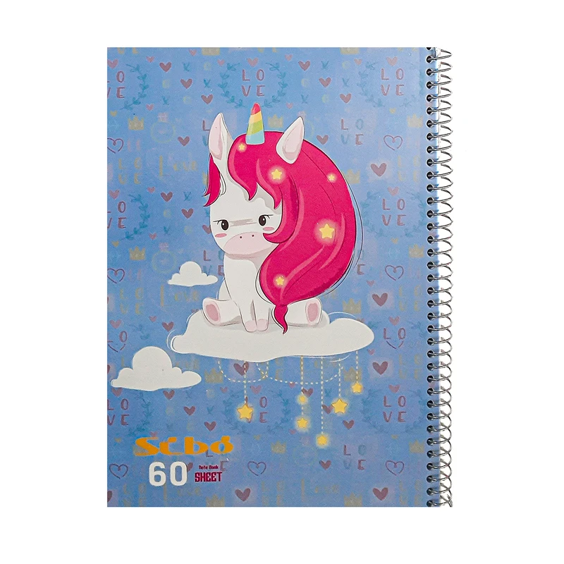 دفتر مشق 60 برگ سیبو مدل فانتزی طرح پونی کوچولو کد s2-161