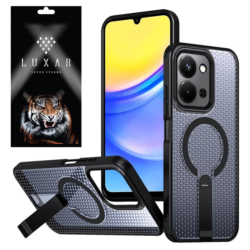 کاور لوکسار مدل note13Pro _AirMag مناسب برای گوشی موبایل شیائومی Redmi Note 13 Pro 4G / Poco M6 Pro 4G / Note 14S 4G