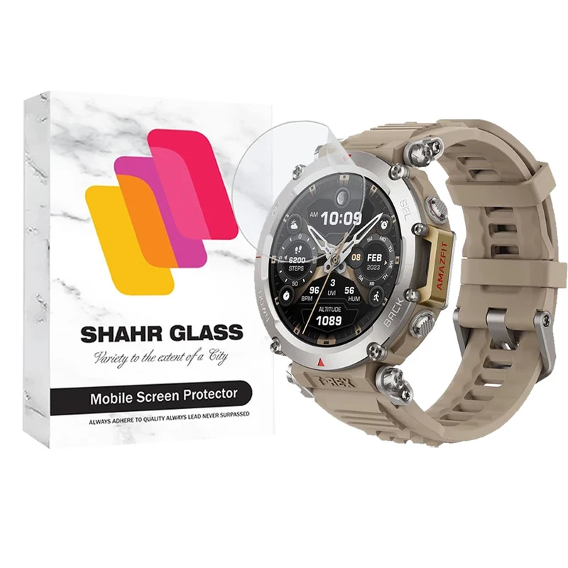 محافظ صفحه نمایش شهر گلس مدل MTBWSH مناسب برای ساعت هوشمند امیزفیت T-Rex Ultra