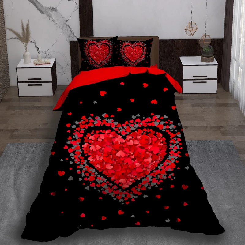 سرویس روتختی مدل Heart یک نفره 5 تکه