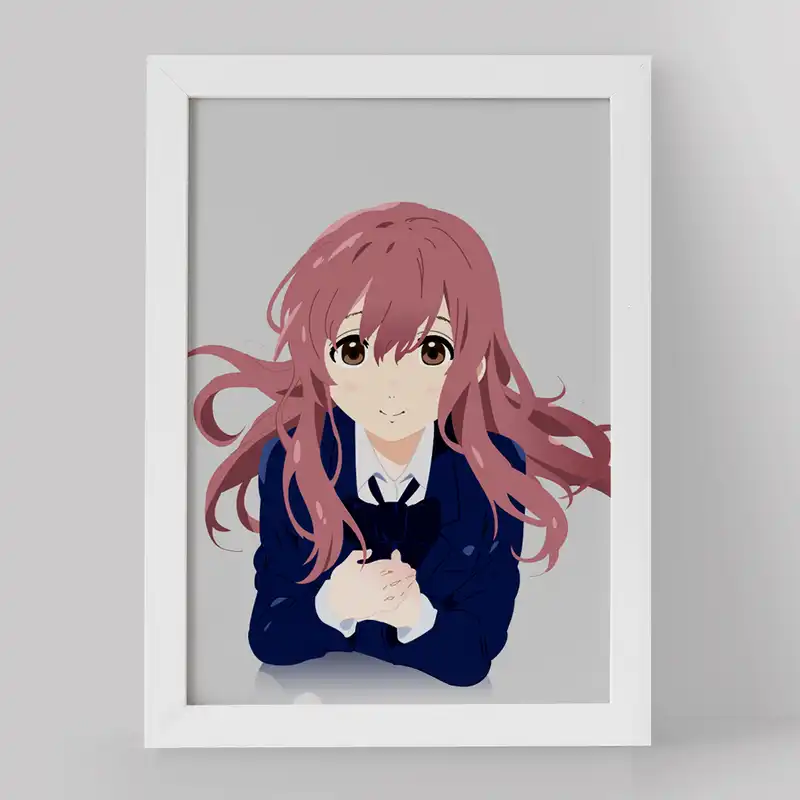 تابلو خندالو مدل شوکو نیشیمیا انیمه سایلنت ویس کد 15796