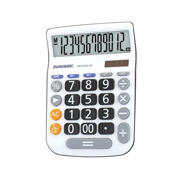 ماشین حساب سان ویی مدل SW-2500-W