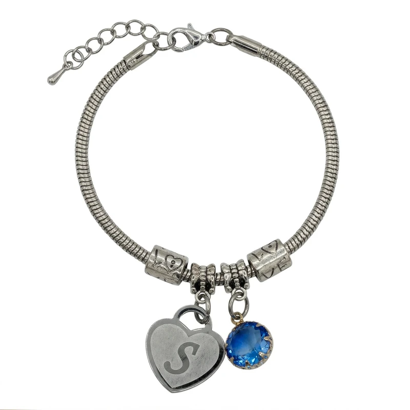 دستبند زنجیری زنانه مدل پاندورا  کوبیک کد S