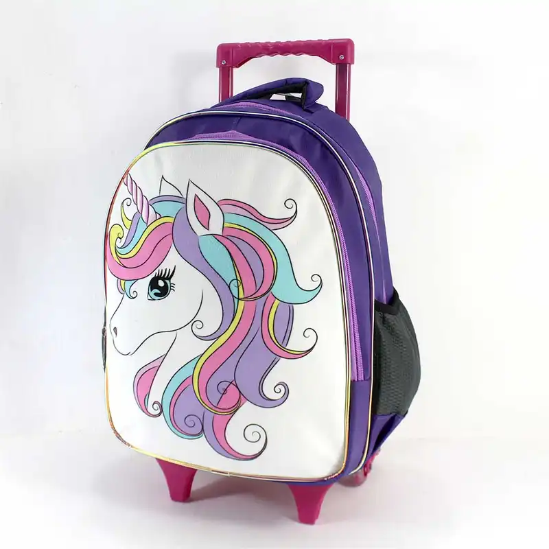 کوله پشتی چرخ دار مدل  تک شاخ یونیکورن fay-32-2z