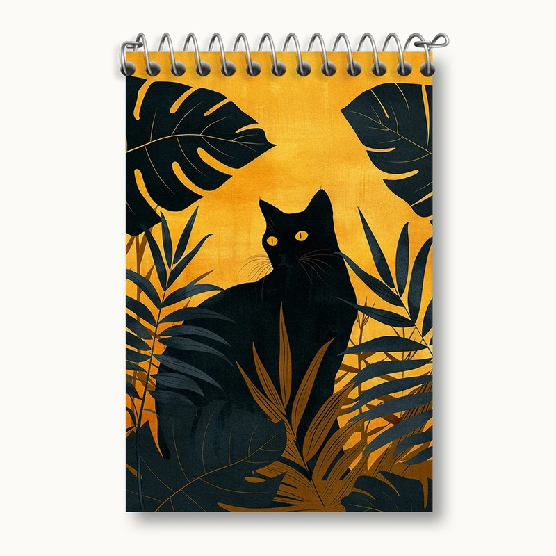 دفتر یادداشت 50 برگ خندالو مدل گربه (Cat) کد F1742