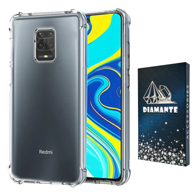 کاور دیامانته مدل shiny navy مناسب برای گوشی موبایل شیائومی Redmi Note 9S / Note 9 Pro