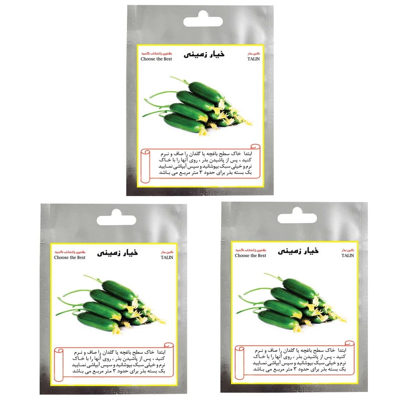 بذر خیار زمینی تالین بذر مدل TAL-009 مجموعه 3 عددی