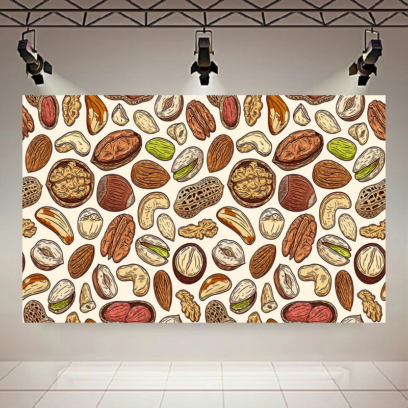 تابلو بوم طرح مخمل خوراکی مدل آجیل کد AR305203