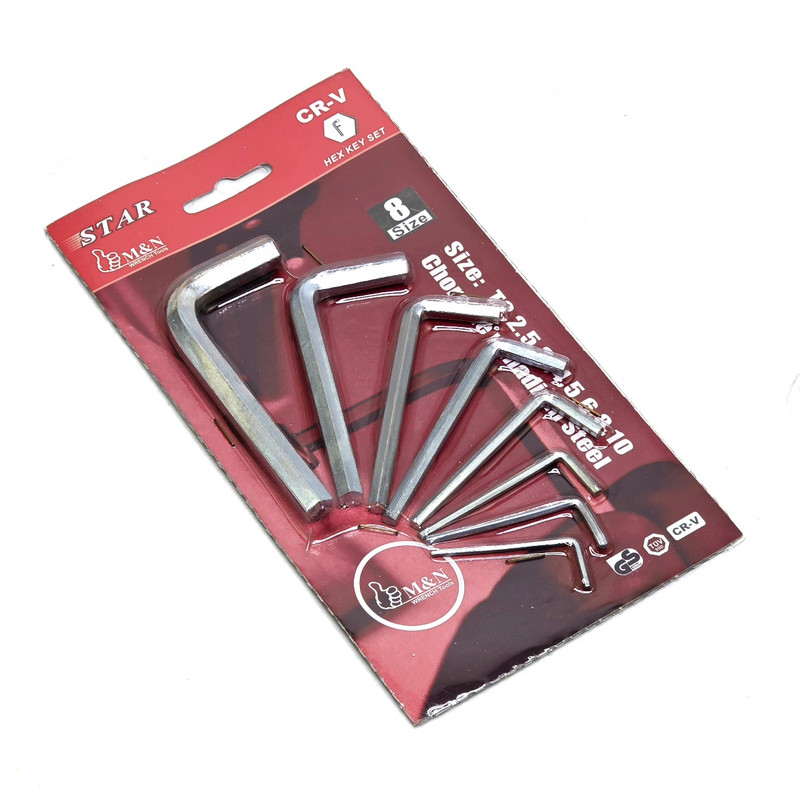 آچار آلن استار مدل HEX-KEY-SET مجموعه 8 عددی