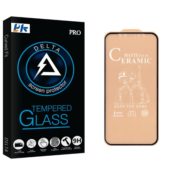 محافظ صفحه نمایش سرامیکی پی کی مدل Delta Glass مناسب برای گوشی موبایل اپل Iphone 12 mini