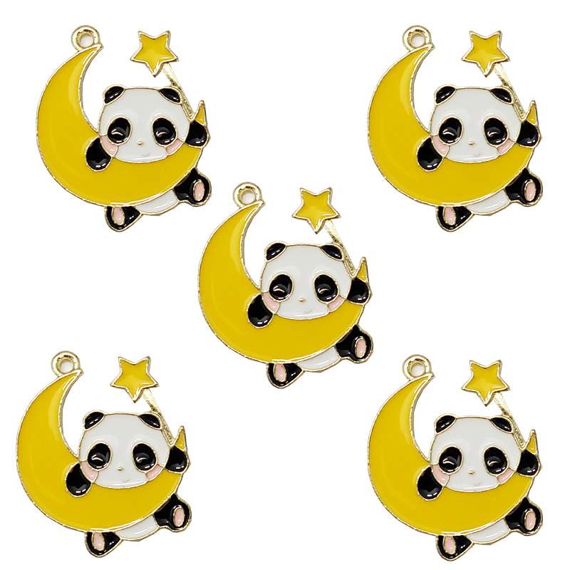 آویز گردنبند دخترانه مدل پاندا کد 72 بسته 5 عددی