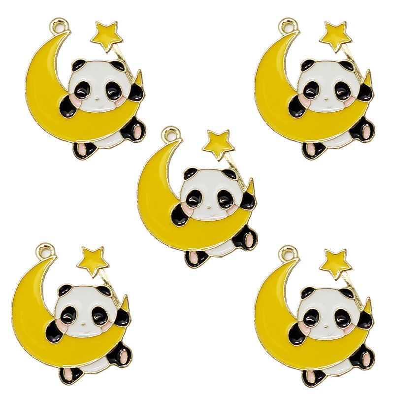 آویز گردنبند دخترانه مدل پاندا کد 72 بسته 5 عددی