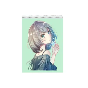 دفتر نقاشی 50 برگ نیکاد مدل دخترانه طرح انیمه ice کد A4