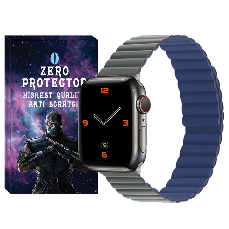 بند زیرو مدل SIC Link ZR GY مناسب برای اپل واچ سری 7/8/9 سایز 45 میلی متری