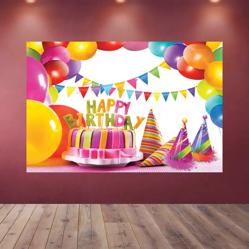 بنر تم تولد طرح رنگین کمان کد 1117