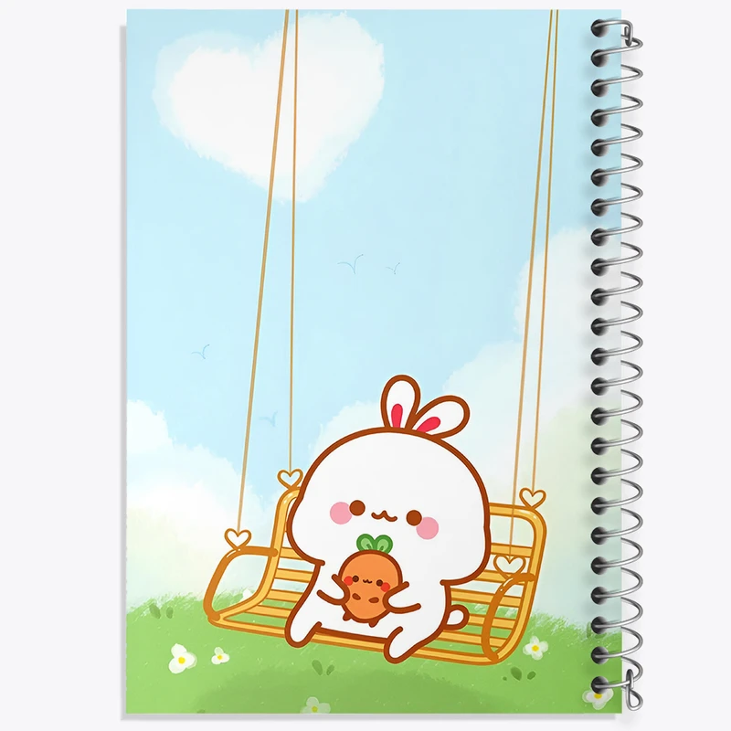 دفتر مشق 100 برگ خندالو طرح خرگوش کیوت و بامزه کد F5403