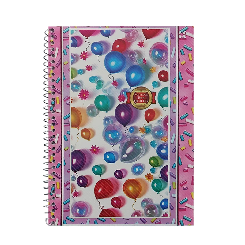 دفتر زبان 50 برگ طرح بادکنکی کد 170127 