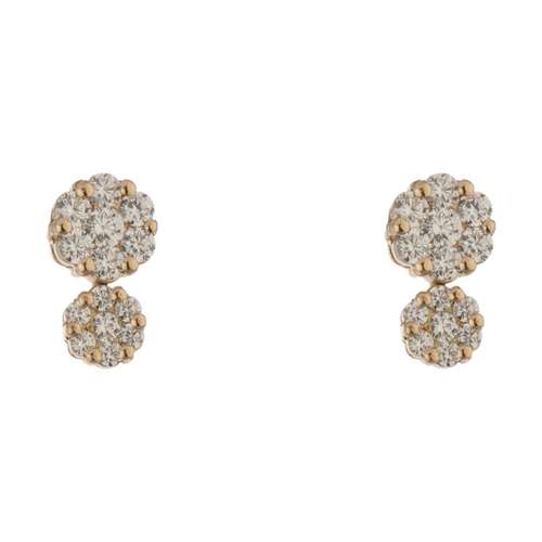 گوشواره طلا 18 عیار زنانه سنجاق مدل X085392