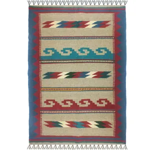گلیم دستبافت یک متری کد pad 24108