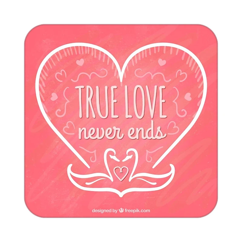 زیر لیوانی کاکتی طرح عاشقانه مدل mp40641