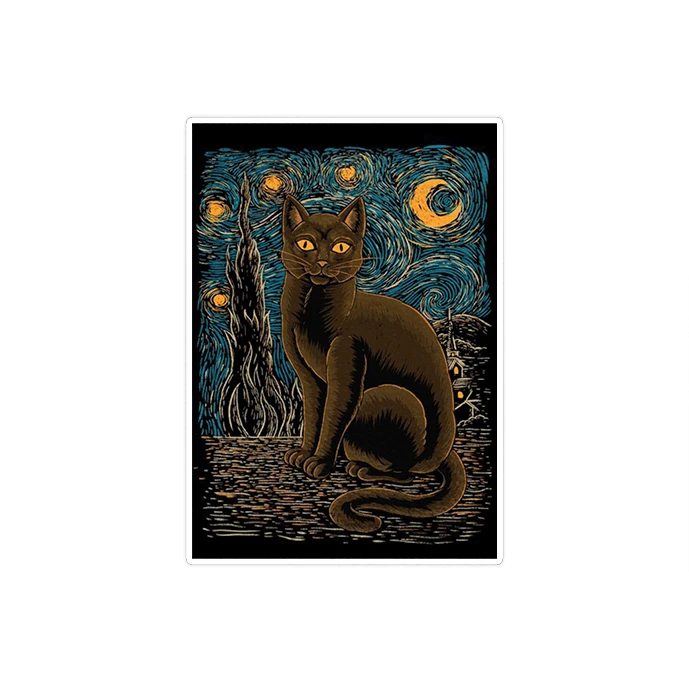 استیکر لپ تاپ ماسا دیزاین طرح CAT مدل STKA00403